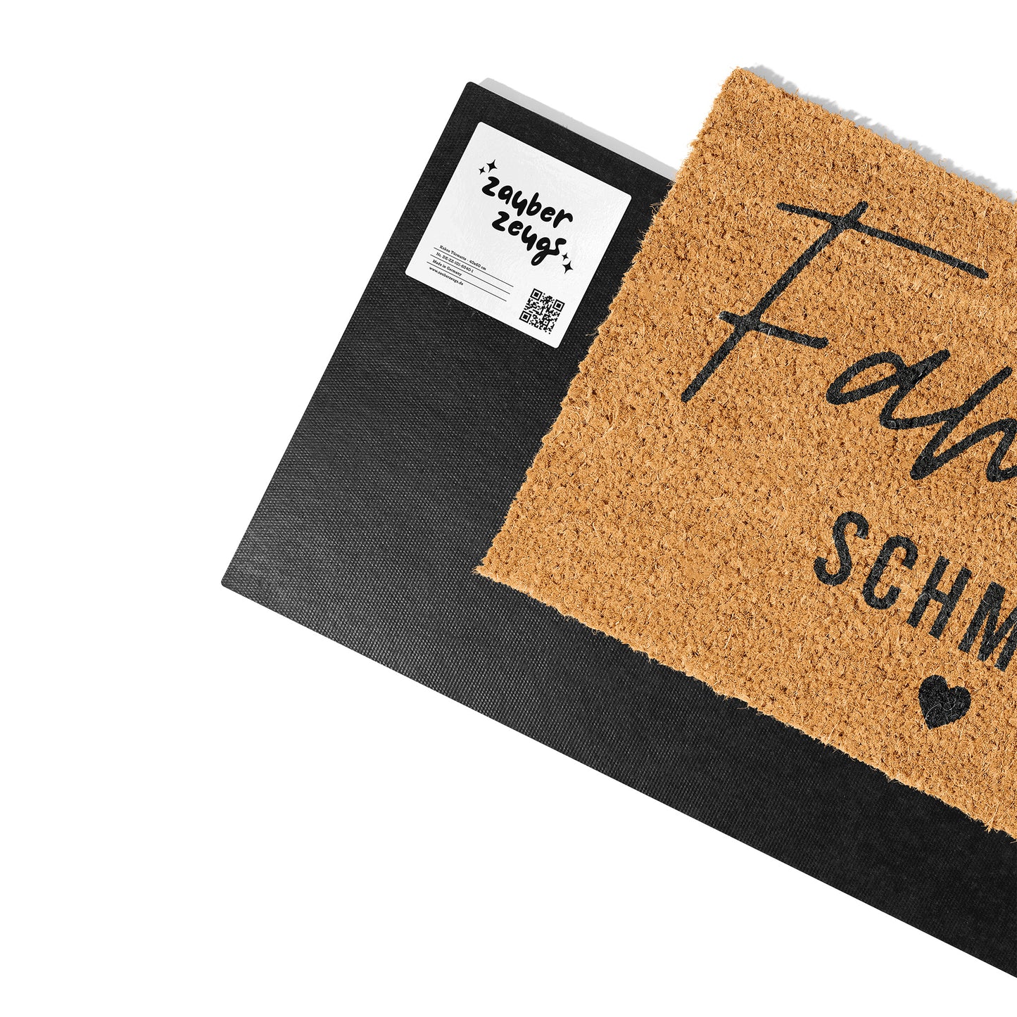 Personalisierbare Kokosmatte mit Familienname – Fußmatte aus Kokos für den Eingangsbereich
