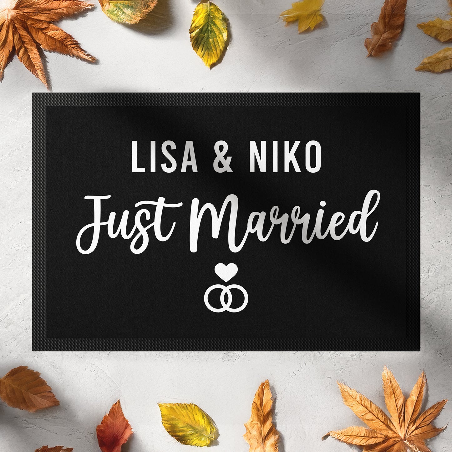 120-2-Stoffmatte-paerchenname-just-married-personalisierbar