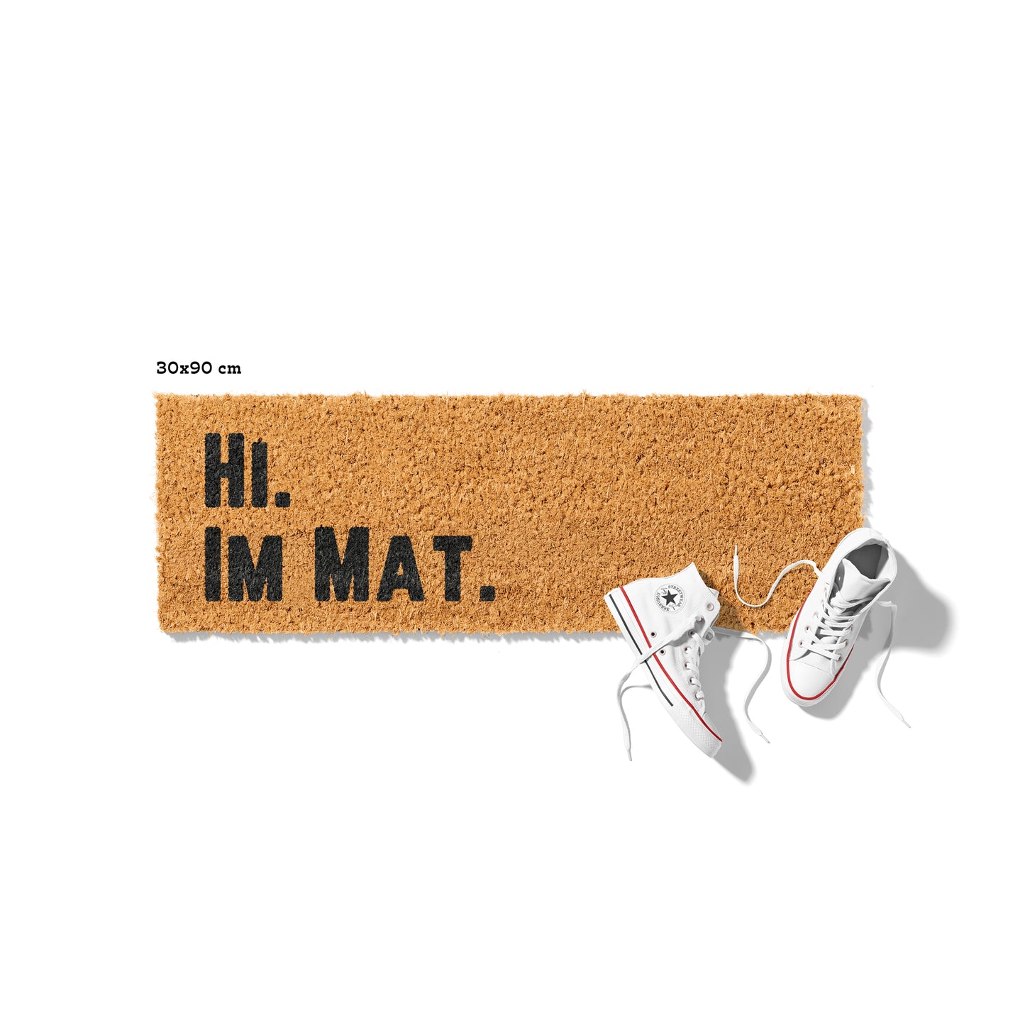 Kokosmatte mit Spruch „Hi. I’m Mat.“ – Lustige Fußmatte für den Eingangsbereich
