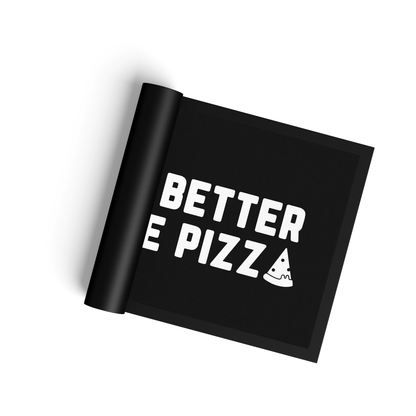 Stoff Fußmatte – „You Better Have Pizza“ Statement-Design