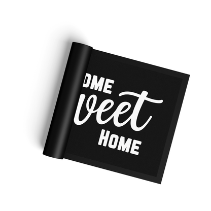 Stoff Fußmatte – „Home Sweet Home“ Schriftzug-Design