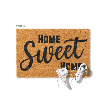 Fußmatte aus Kokos – „Home Sweet Home" Schriftzug
