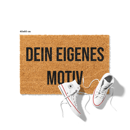 Fußmatte aus Kokos personalisierbar – Individuelle Türmatte mit eigenem Motiv & Logo