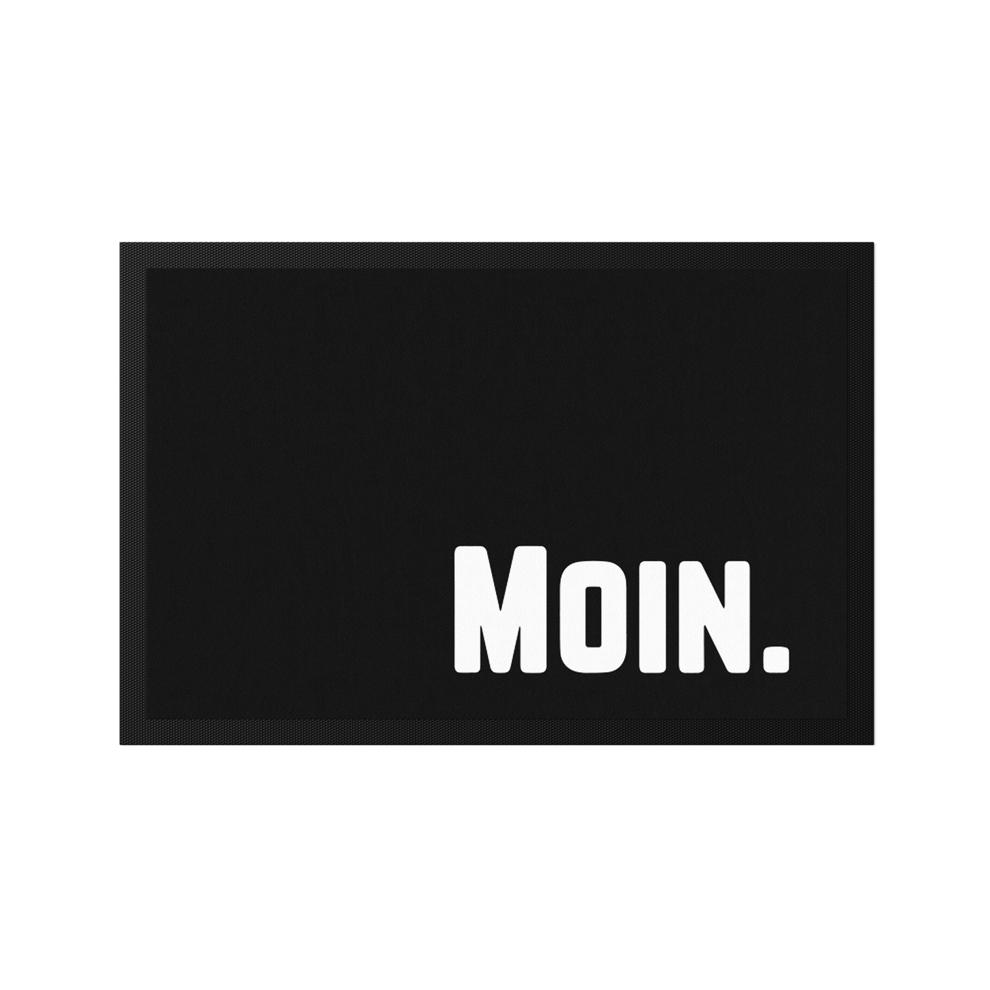 Stoff Fußmatte – „Moin.“ Minimalistisches Schriftzug-Design