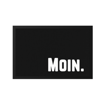 Stoff Fußmatte – „Moin.“ Minimalistisches Schriftzug-Design