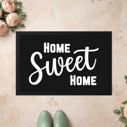 Stoff Fußmatte – „Home Sweet Home“ Schriftzug-Design