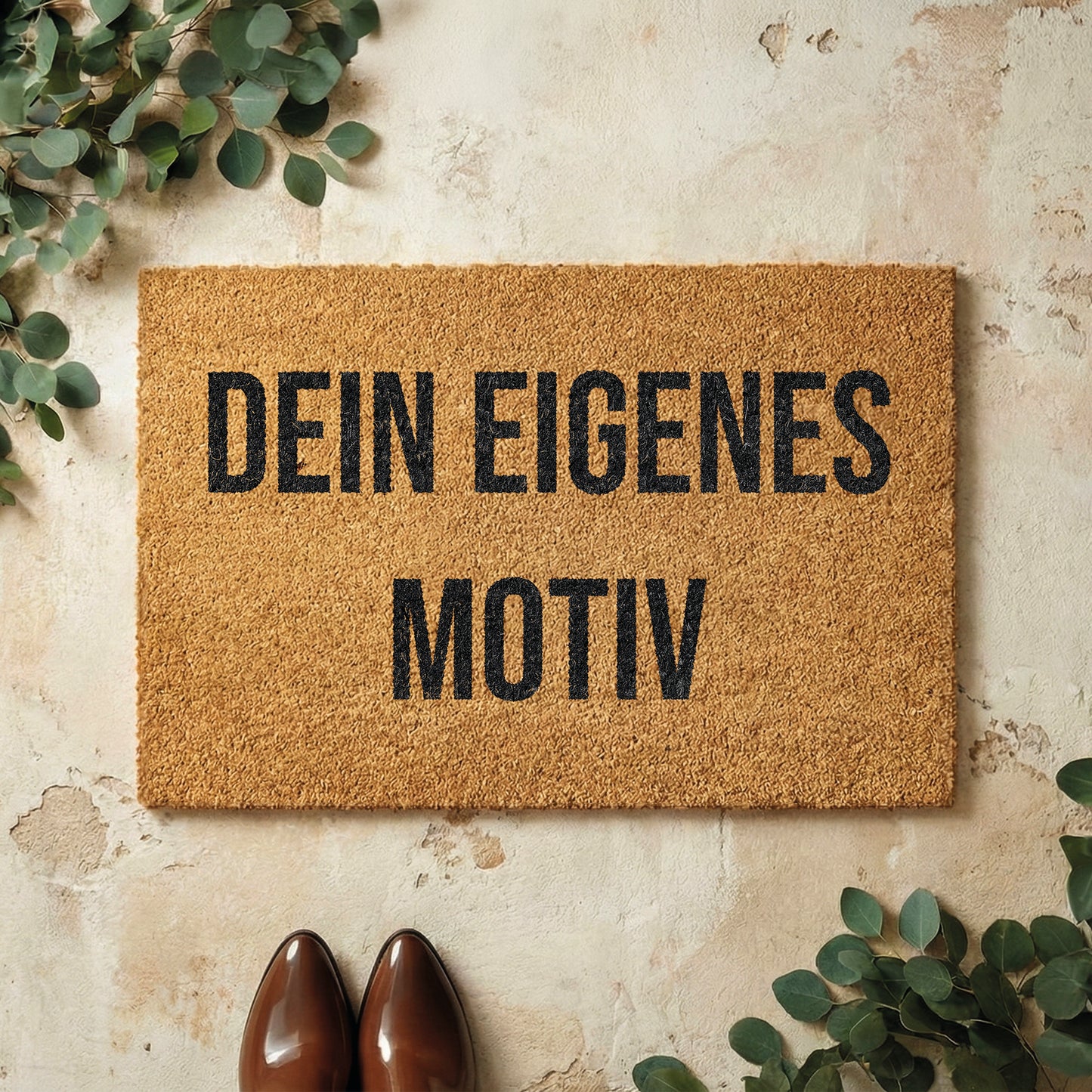 Fußmatte aus Kokos personalisierbar – Individuelle Türmatte mit eigenem Motiv & Logo