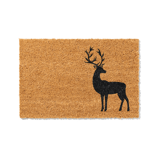 Fußmatte aus Kokos – Hirschmotiv Naturdesign
