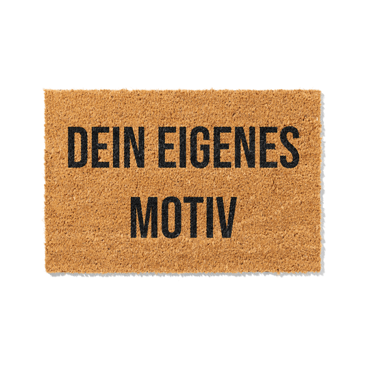 Fußmatte aus Kokos personalisierbar – Individuelle Türmatte mit eigenem Motiv & Logo