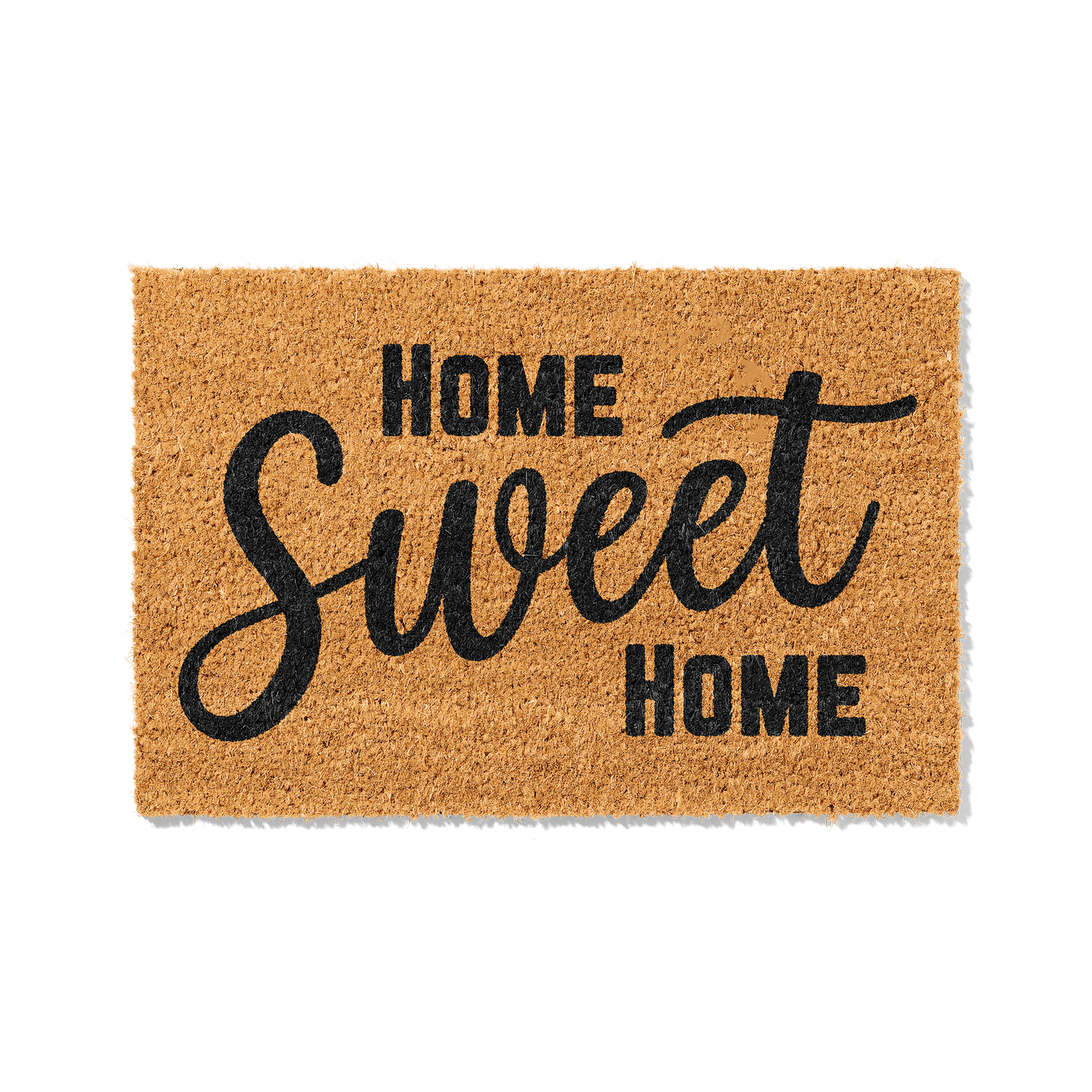 Fußmatte aus Kokos – „Home Sweet Home" Schriftzug