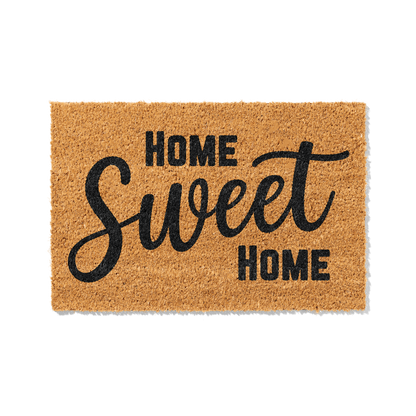 Fußmatte aus Kokos – „Home Sweet Home" Schriftzug