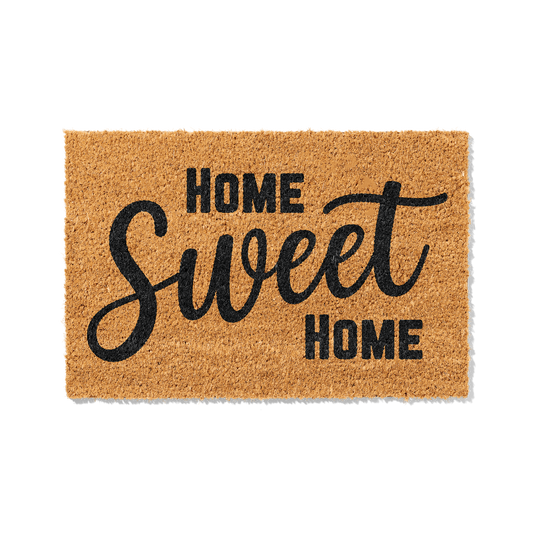 Fußmatte aus Kokos – „Home Sweet Home" Schriftzug